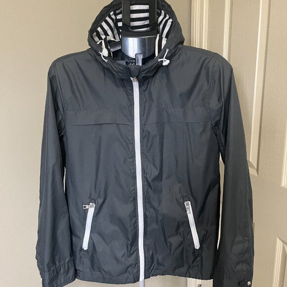 Giordano lightweight jacket with striped lining I Size Small I Black I GUC - Picture 1 of 8